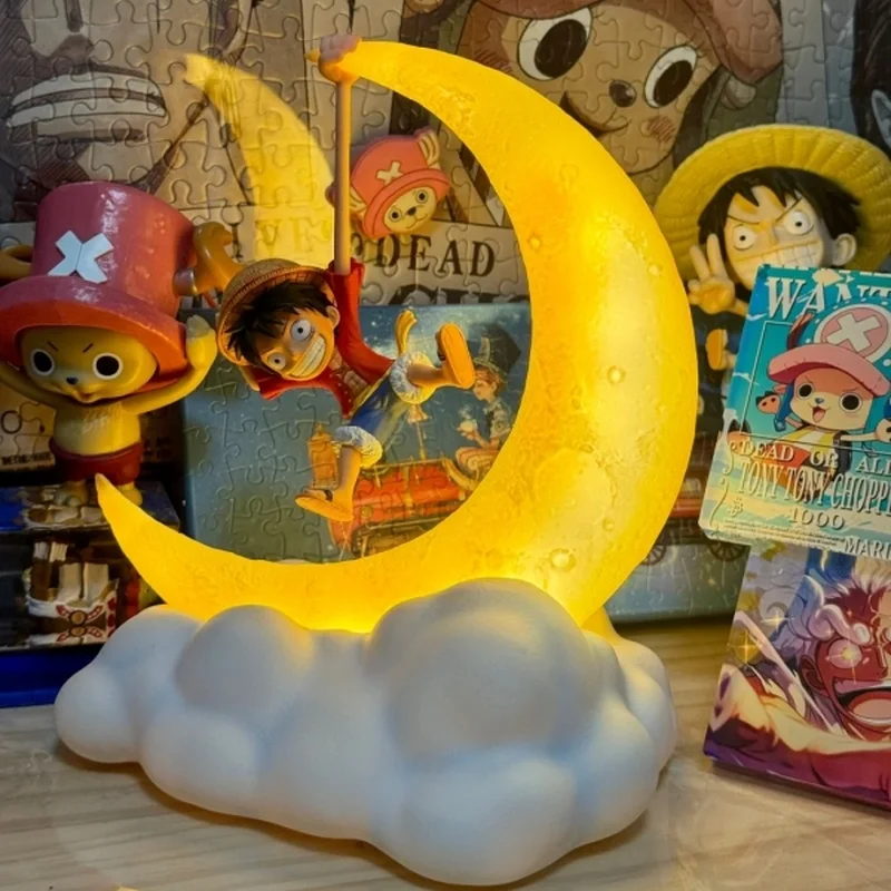Original In-Stock Jimei Palace One Piece Luffy Lala Magnetic Control LED Night Light Series Trendy Night Light Ornament Toy Gift