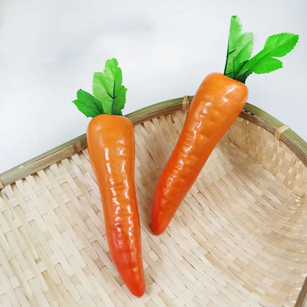 

Creative Artificial Simulated Foam Carrot 3D DIY Carrot Model Durable Fake Vegetable Props Photo Props