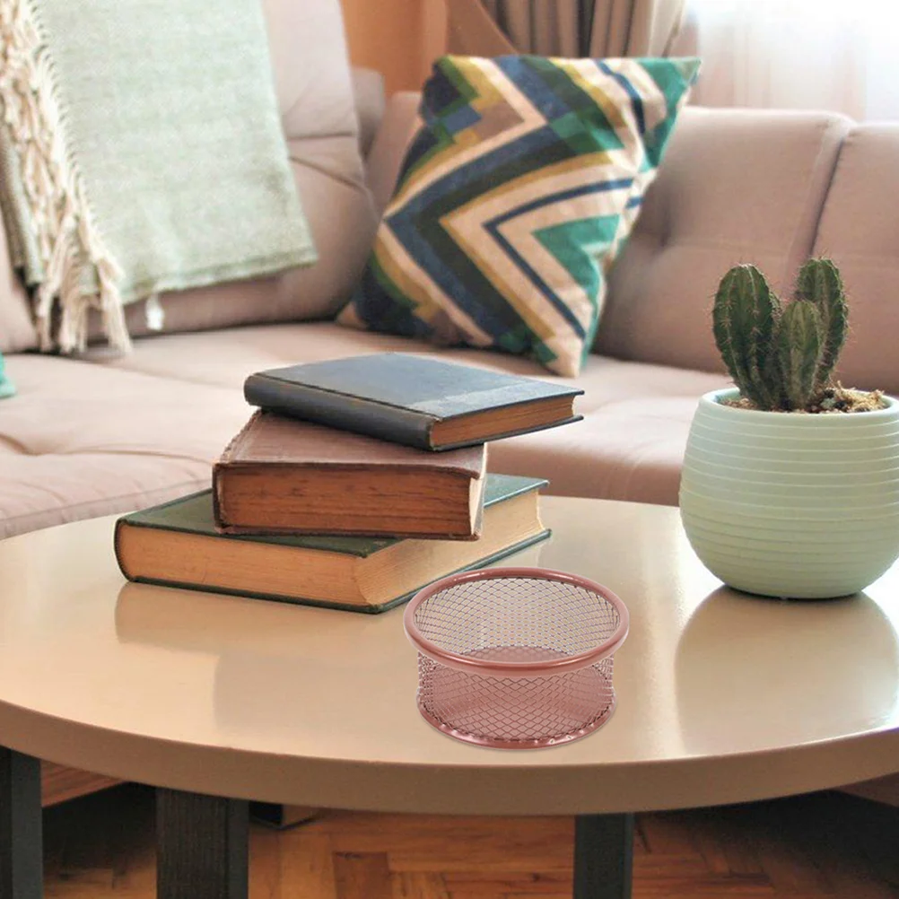 

4Pcs Metal Paperclip Organizer Mesh Clip Holder Desktop Pen Pencil Cup Storage Office Desk Accessories School Home