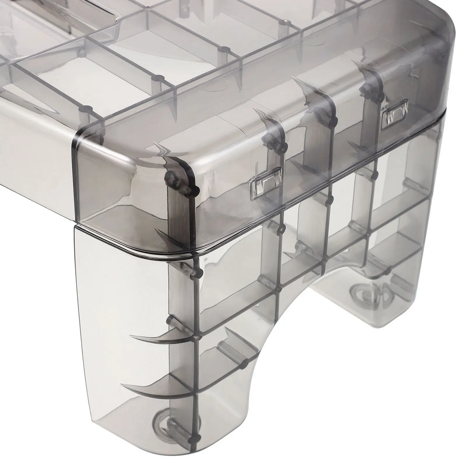 Clear Plastic Toilet Squat Stool for Kids & Adults – Light Gray Bathroom Poop Step Aid