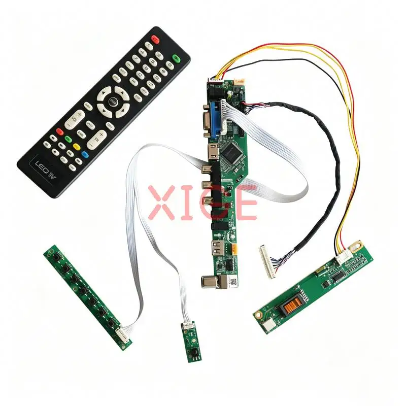 

Screen Drive Controller Board Fit LTN141XA IAXG15S LTN141XB LP141X13 1024*768 USB+AV+VGA+HDMI 1024x768 30Pin LVDS 1-CCFL Kit DIY