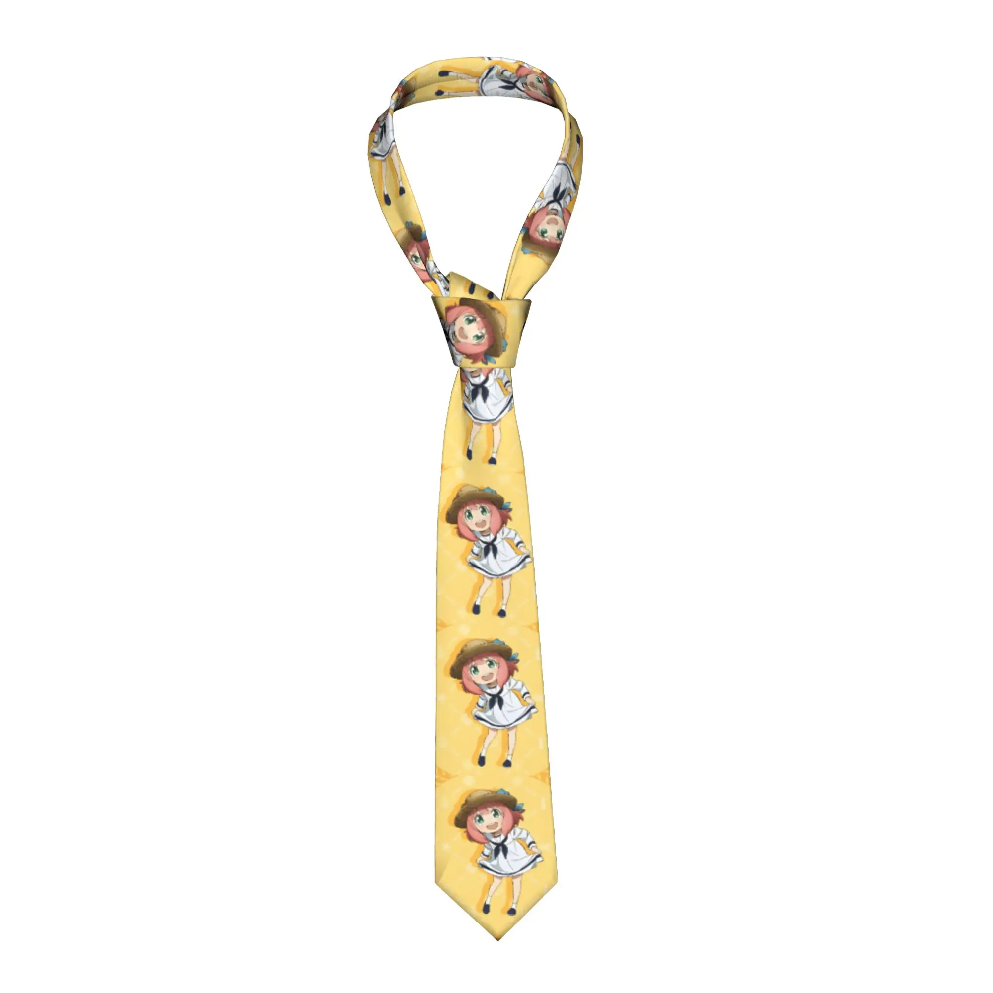 Spy X Family Anime  Necktie Unisex Polyester 8 cm Narrow Neck Tie  for Mens Daily Wear Cravat Wedding Accessories Cosplay Props
