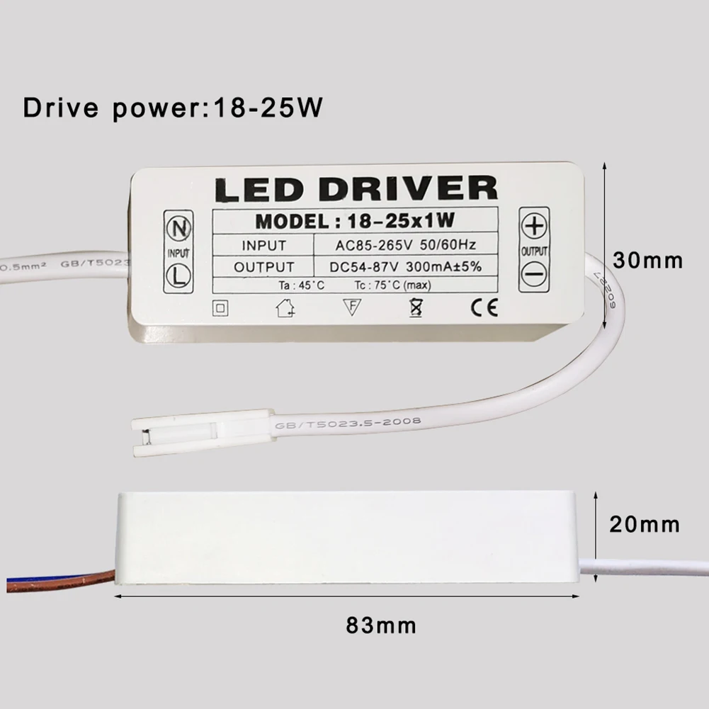 Wysokiej jakości sterownik LED 1 szt. Transformatory AC85-265V do oświetlenia LED Transformatory oświetleniowe LED
