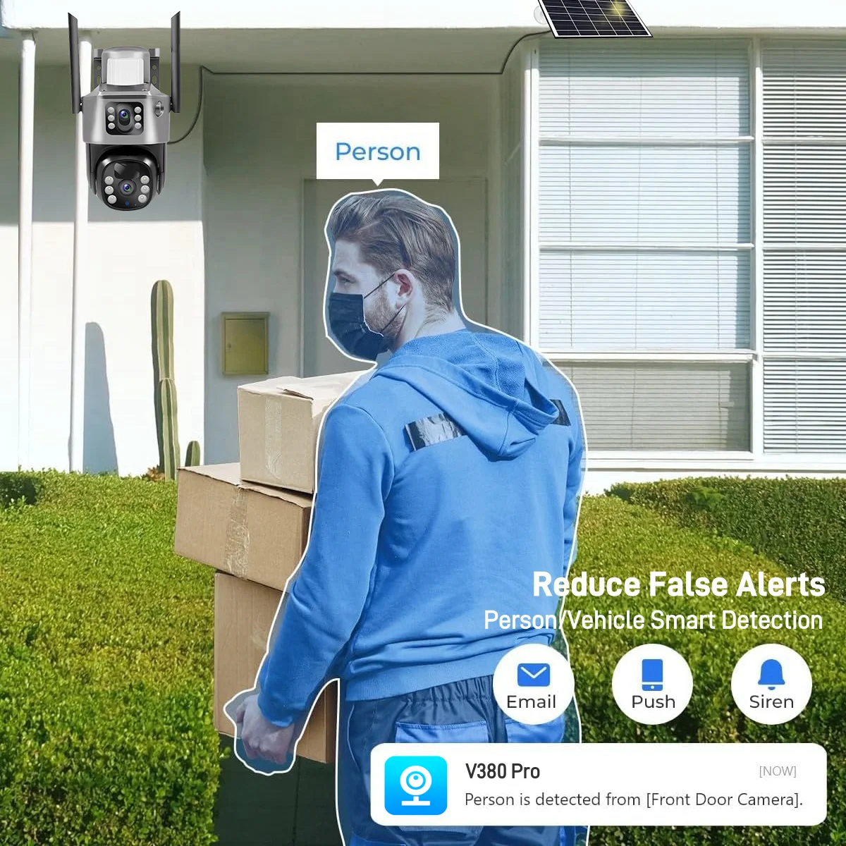 4G Solar Camera 4K 8MP Dual Lens CCTV Monitor Security Protection Human Detect Low Power Waterproof Outdoor PTZ WIFI IP Cameras