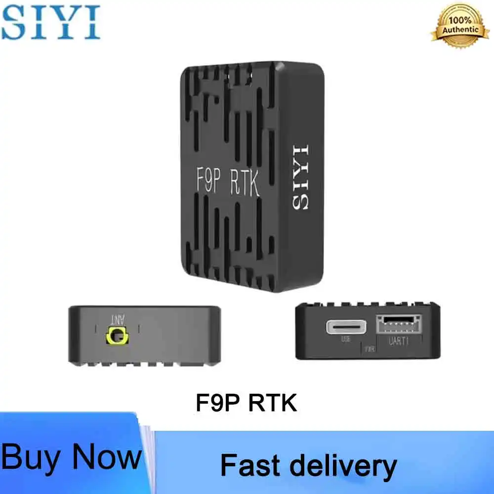 SIYI F9P RTK Module 4-Satellite Dual Band Anti-Jamming Centimeter Level Positioning for Industrial UAV Mapping Agriculture Drone