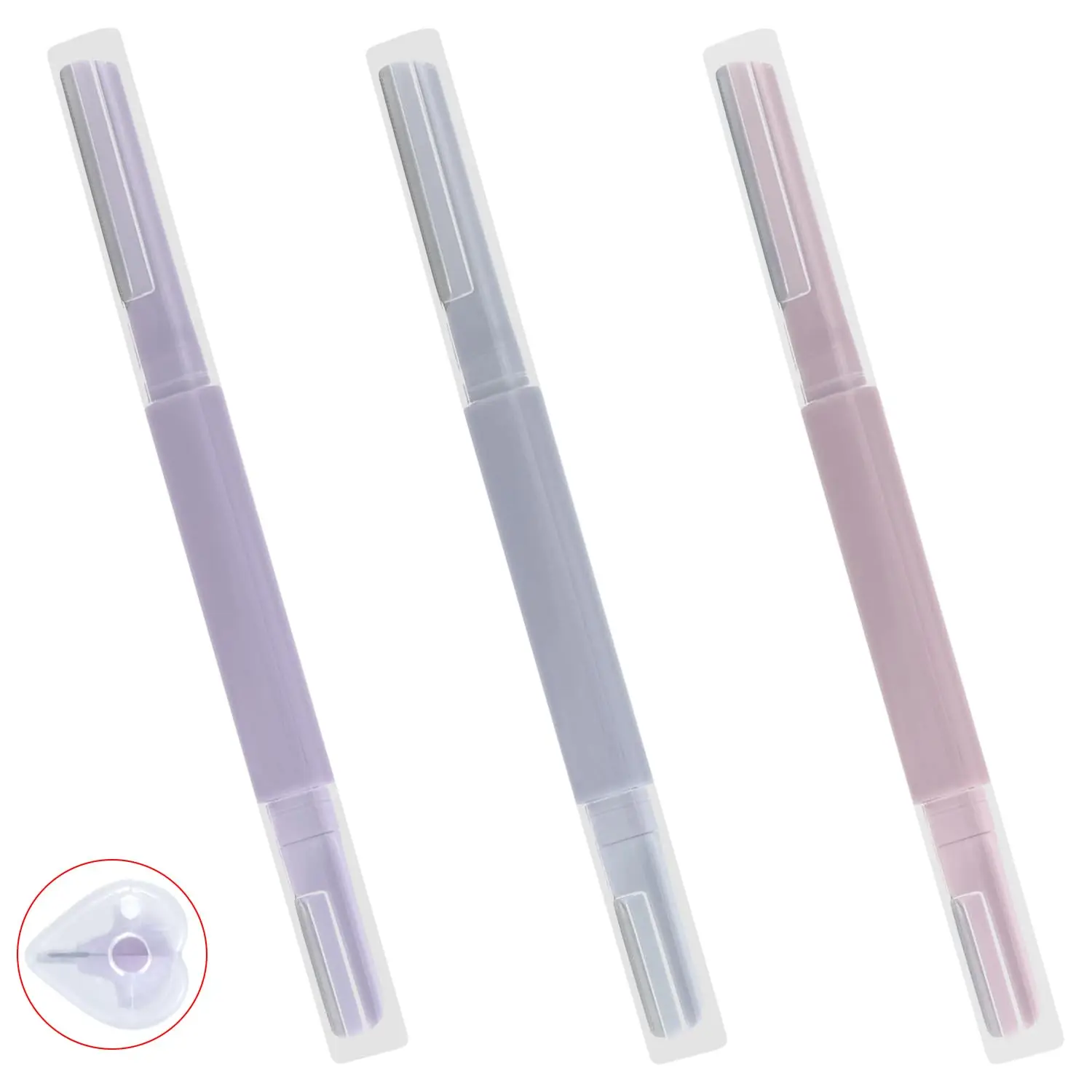 เครื่องมือเดอร์มาแพลนนิ่งแบบสองหัวที่มีความแม่นยำ, มีดโกนเดอร์มาแพลนนิ่งที่คมและปลอดภัย, มีดโกนหน้าสำหรับผู้หญิง, มีดโกนคิ้ว, มีดโกนหน้า