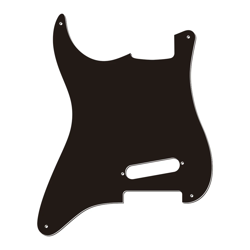 Fei Man Custom Parts For US Left Handed 4 Holes Start Blank Single-coil bridge pickup Guitar Pickguards Scratch Replacement