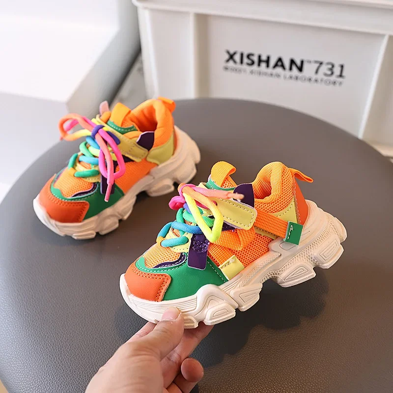 Spring New Girls Sports Shoes 2025 Children's Casual Shoes Little Girl Running Shoes Kids Breathable Sneakers for Boys Kids