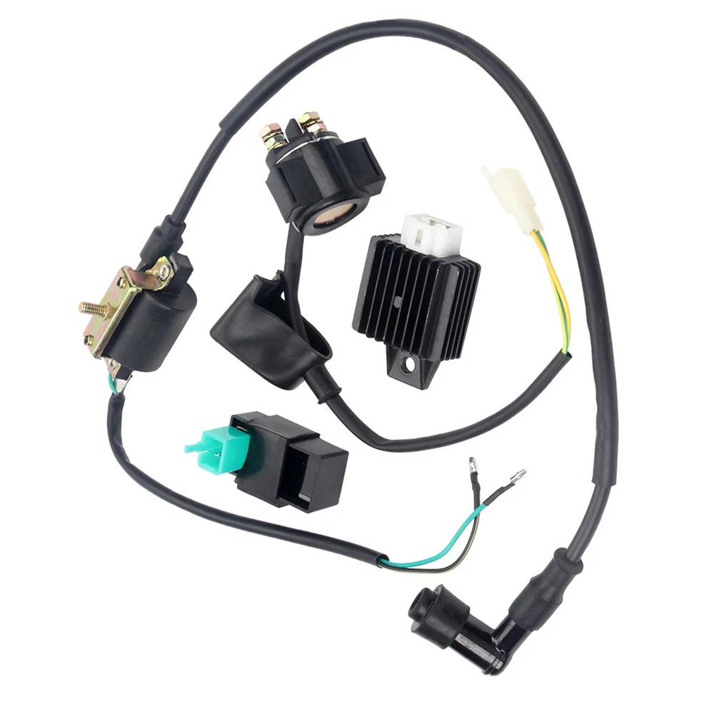 Voltage Regulator Rectifier Ignition Coil CDI Box Starter Relay for 50cc 70 90cc 110cc Chinese Quad ATV 4 Wheeler