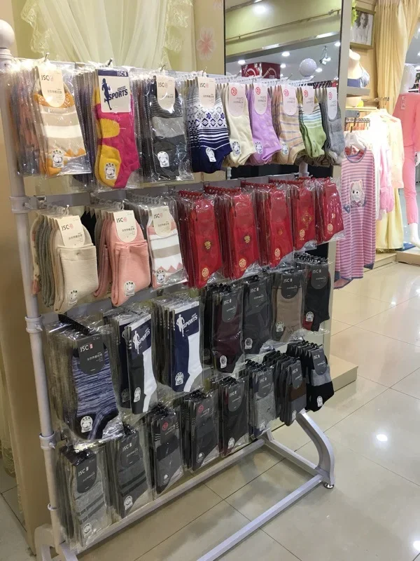Wrought iron socks display rack, shelf glove displayrack, floor accessoryrack, pantyhose displayack, mobile phone accessory