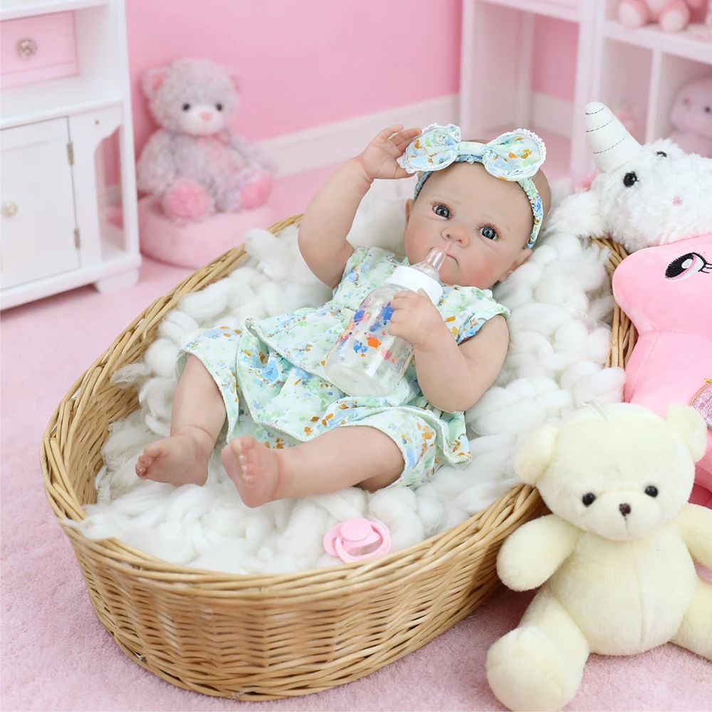 19 Polegada bettie reborn silicone completo vinil boneca do bebê menina lavável recém-nascido boneca 3d pintado pele bebe reborn brinquedos presentes de natal