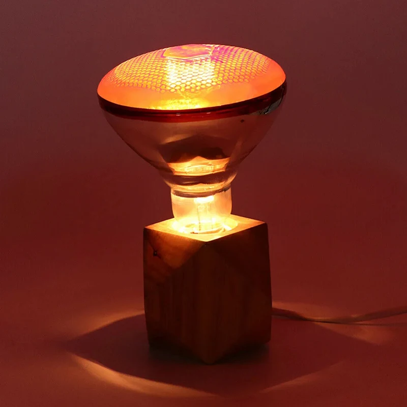 275 واط الدواجن مصباح الحرارة بالأشعة تحت الحمراء مقاوم للماء المضادة للانفجار مصابيح كهربائية سميكة ​   مصباح تسخين E27 لطيور البطة والدجاج الخنزير