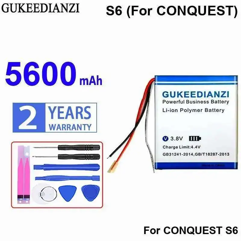 

5600Mah For Conquest S6 Premium Replacement Mobile Phone Battery Long-Lasting Performance