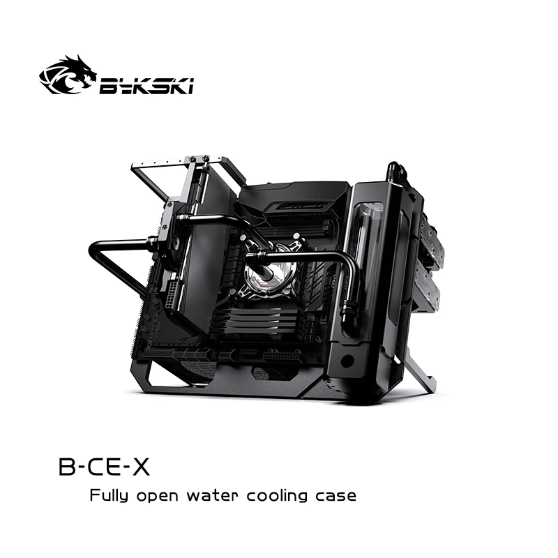 Bykski B-CE-X Open Frame Chassis Distro Plate Water Cooling Computer Case Vertical Horizontal , DIY Display