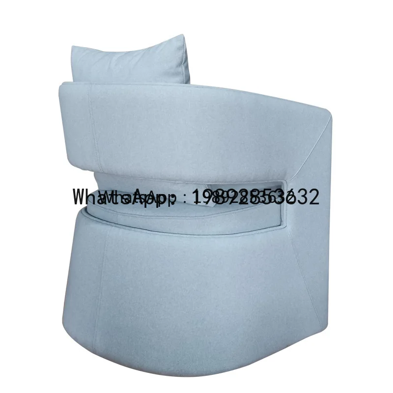 Modern Minimalist Hotel Lobby Home Use Fixed Cotton Aluminum Alloy Leisure Chair