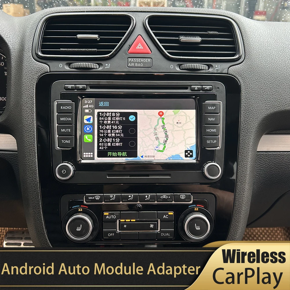 Android Auto Module Adapter Wireless CarPlay For RNS510 RCD510 RNS315 Stereo Golf Passat Magotan Tiguan Touareg Touch Screen