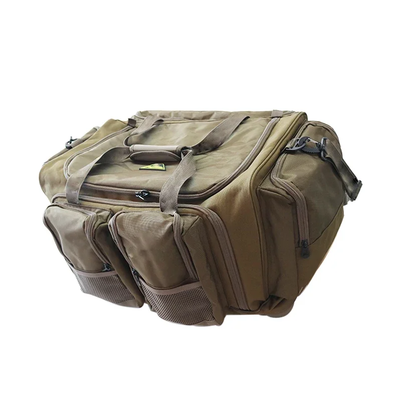 2024 New Custom Large Capacity Water-resistant Padded Fishing Reel Gear Bag Saltwater Tactical Fishing Tackle Bag