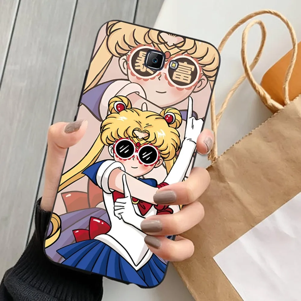 Cute S-Sailor M-Moon Phone Case For Samsung J 7 plus 7core J7 neo J6 plus prime J6 J4 J5 Mobile Cover