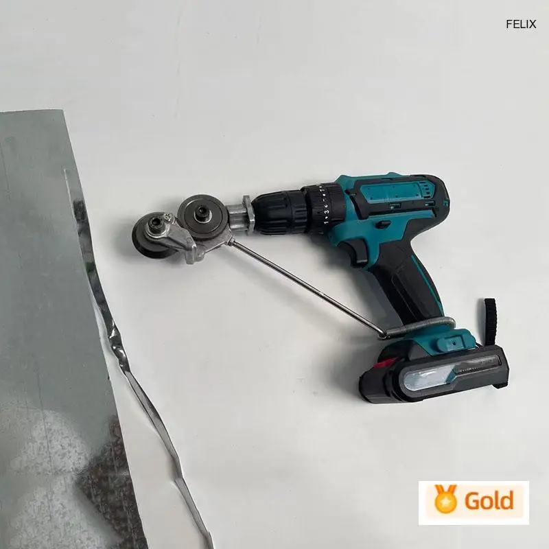 

0528Electric drill scissors modified sheet metal cutting board punching scissors Electric drill modified cutter co