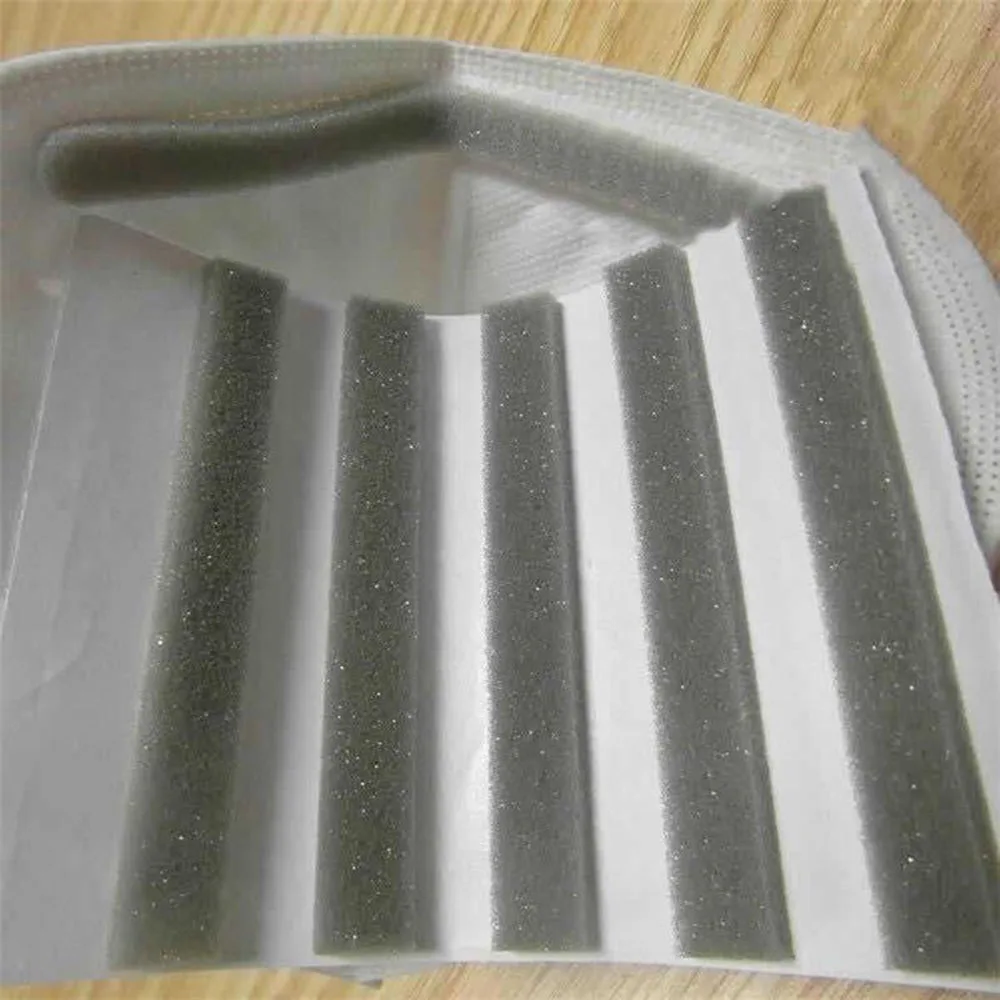 Breathable ไมโครไฟเบอร์ Self-กาวป้องกันแถบสะพานจมูก Pad ปากหน้ากากอุปกรณ์เสริมเบาะฟองน้ํา