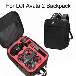 For DJI Avata 2 Storage Bag: Black Backpack Crossing Machine For DJI Avata 2 Outdoor Flight Accessories Organizer