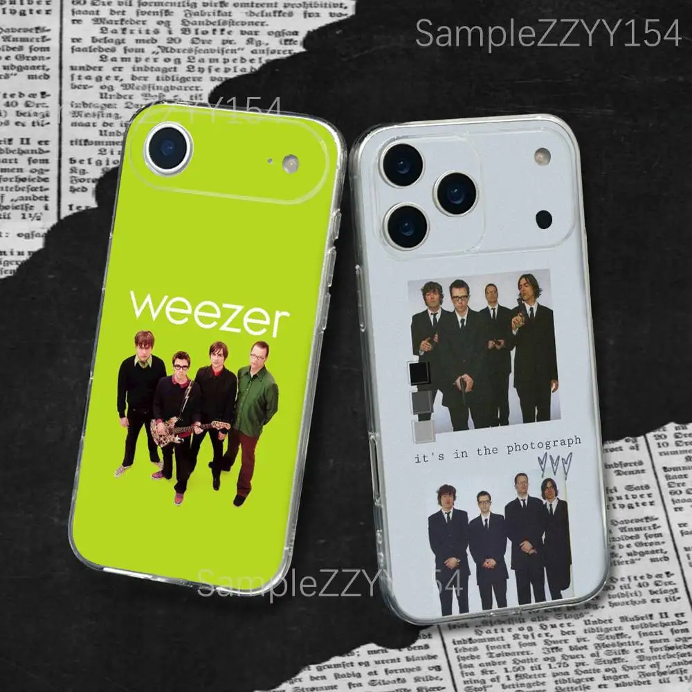 

Weezer SZNZ Autumn Phone Case For iPhone 17,16,15,14,13,12,11 Pro,Max,Plus,X,XS,XR,SE4,E Mini Transparent Soft Cover