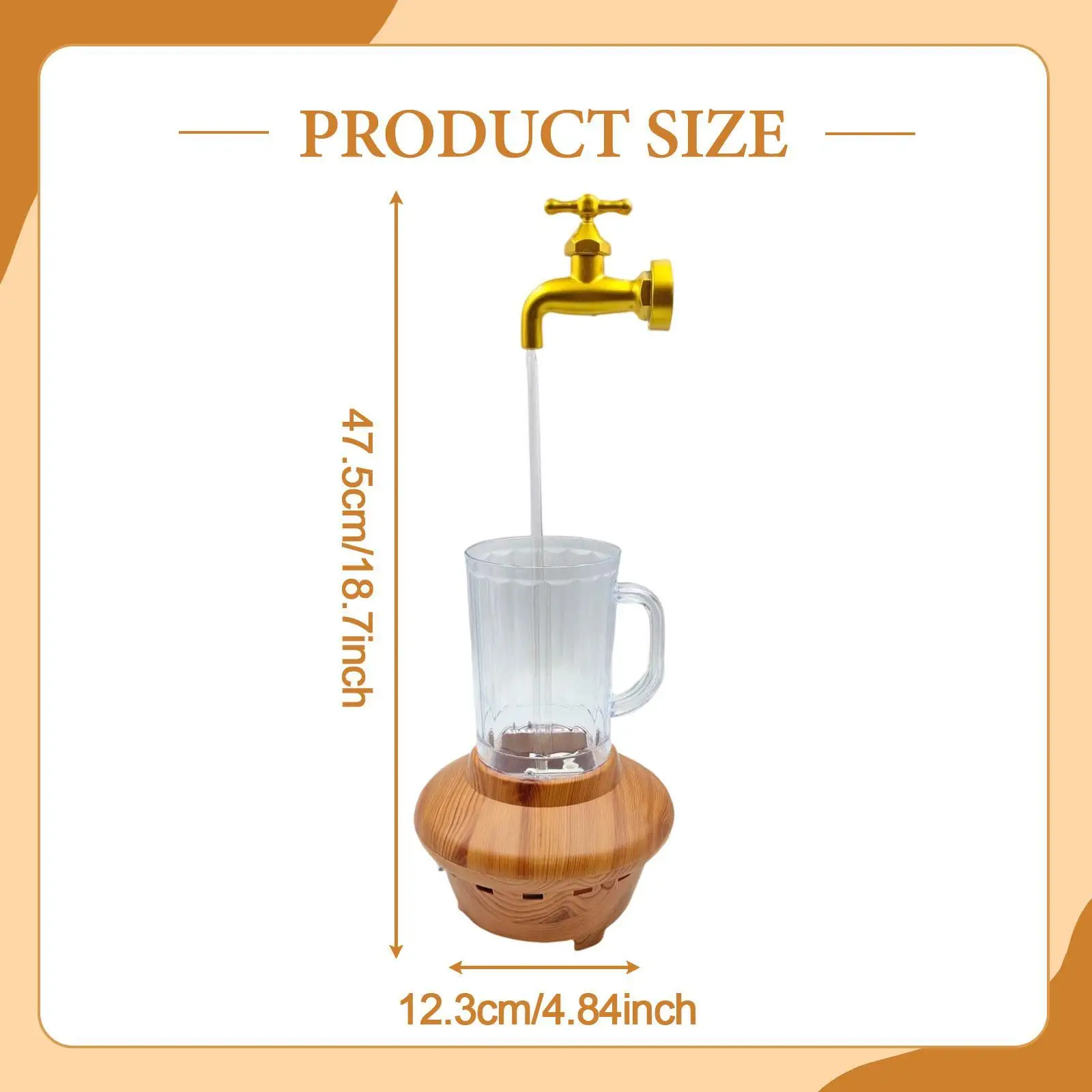 Tabletop Waterflow Decoration Feng Shui Water Fountain for Stage Performance - view 6