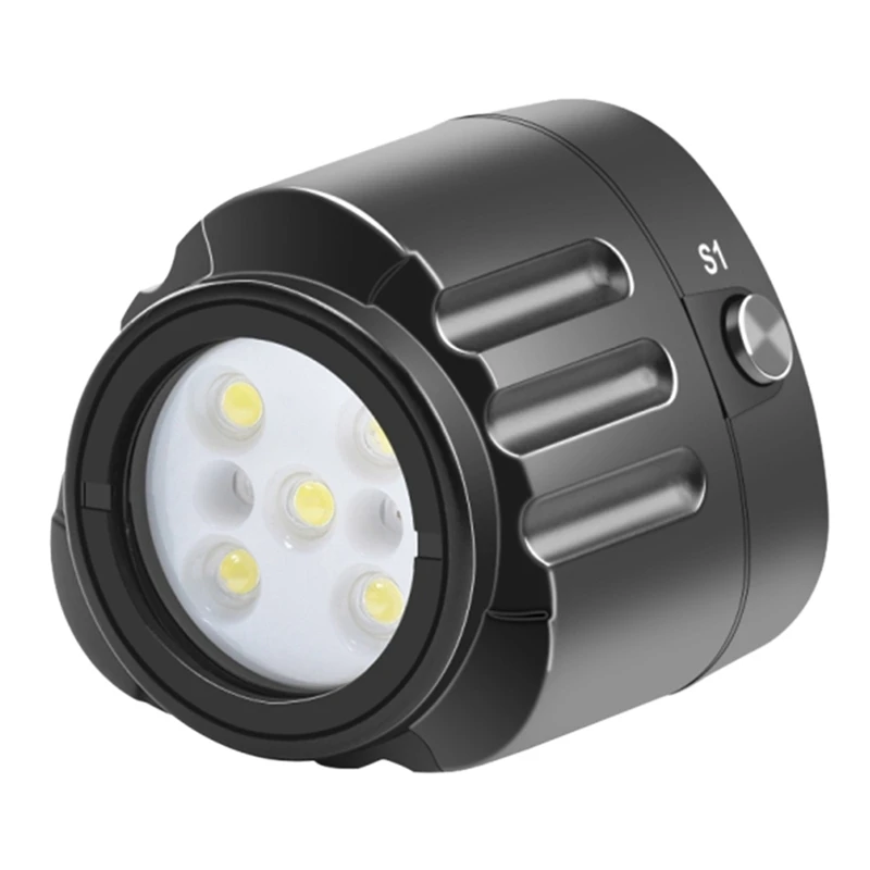 SL-18 60 เมตรดําน้ําเติมไฟ LED ใต้น้ํา LED การถ่ายภาพกันน้ําเติมแสงสําหรับ GoPro HERO9 HERO8 Insta360