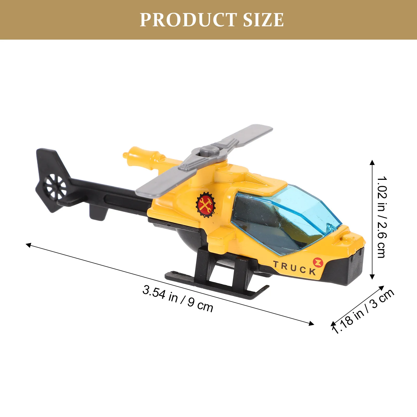 Metal Airplane Ornaments 4 Piece Helicopter Plane Sculptures for Home Office Desk Tabletop Room Decor