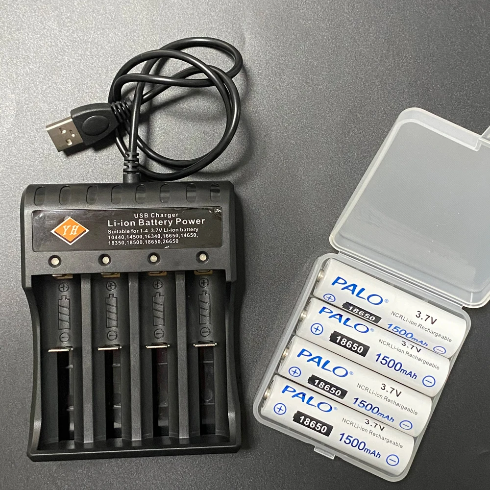 بالو 18650 بطارية عالية الجودة 1500 مللي أمبير 3.7 فولت بطاريات ليثيوم أيون قابلة للشحن لمصباح يدوي الشعلة 25A التفريغ الأدوات الكهربائية