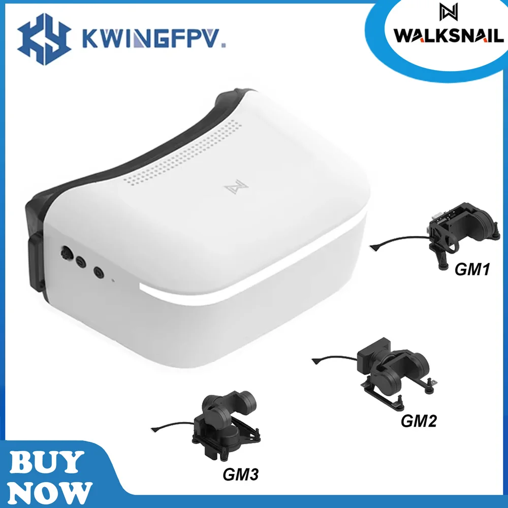 Walksnail Avatar HD Goggles L with 3-Axis Gimbal GM1/GM2/GM3（No Camera）for FPV Drone 4.5 Inch 4km Distance Head Tracking