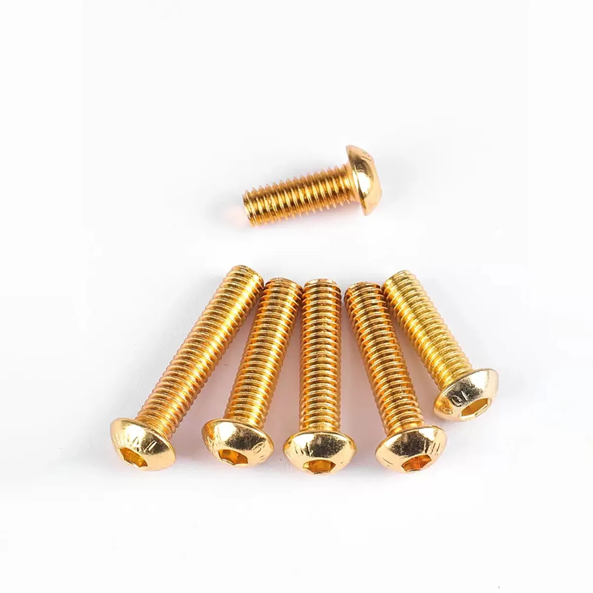 10.9 Grade High-Strength Titanium Plated Round Head Hexagonal Socket Screw M2-M6