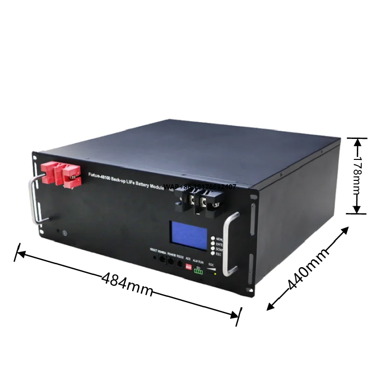 

High-Power LiFePO4 Battery 48V 100Ah 200Ah 300Ah 6000 Cycles Rack-Mounted Home Energy Storage Battery for House Solar System