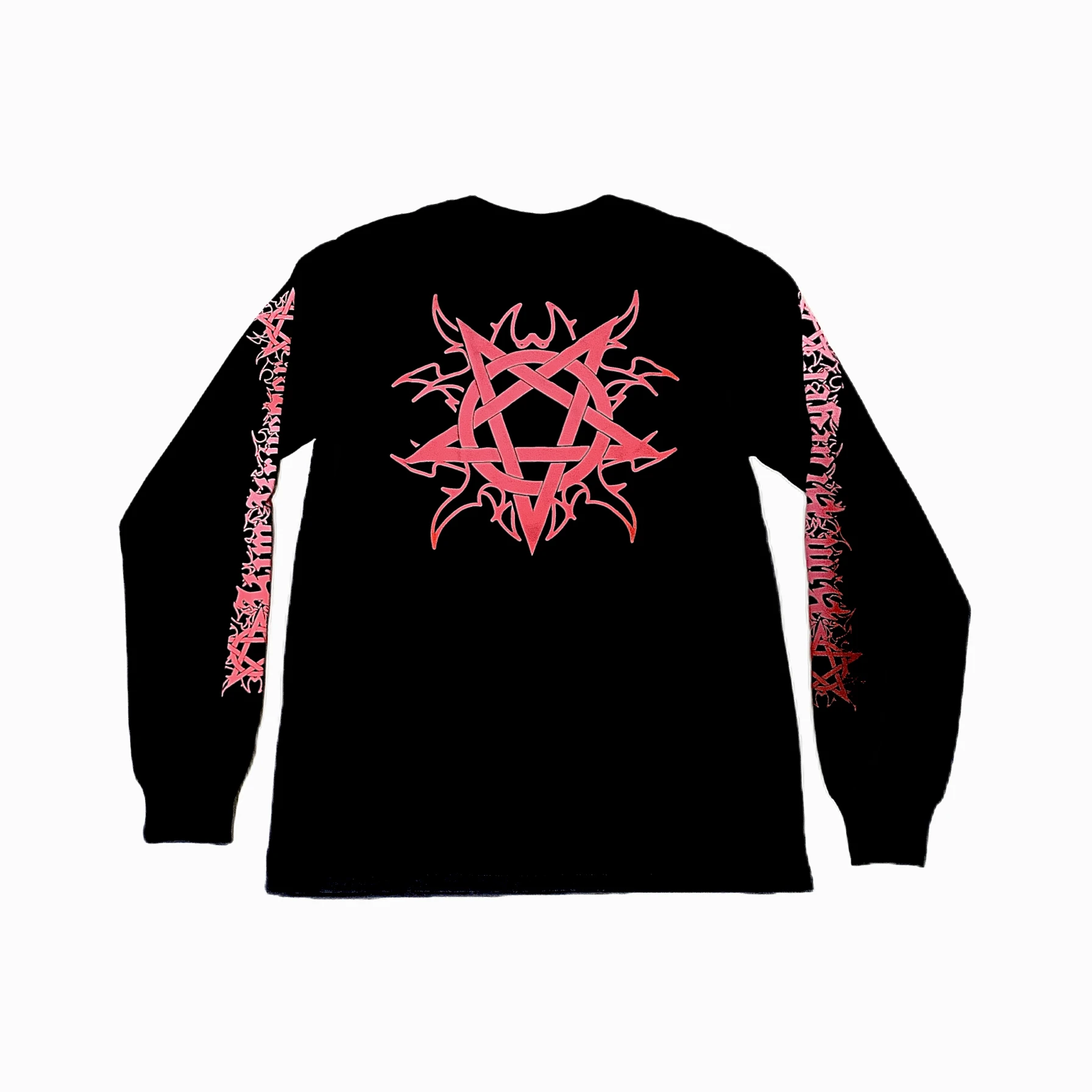 Long Sleeve T-Shirt Tee with Sanskrit Print Loose Fit Cotton Youth Fashion for All Seasons round Neck Opium Alyx Destroy Lone...