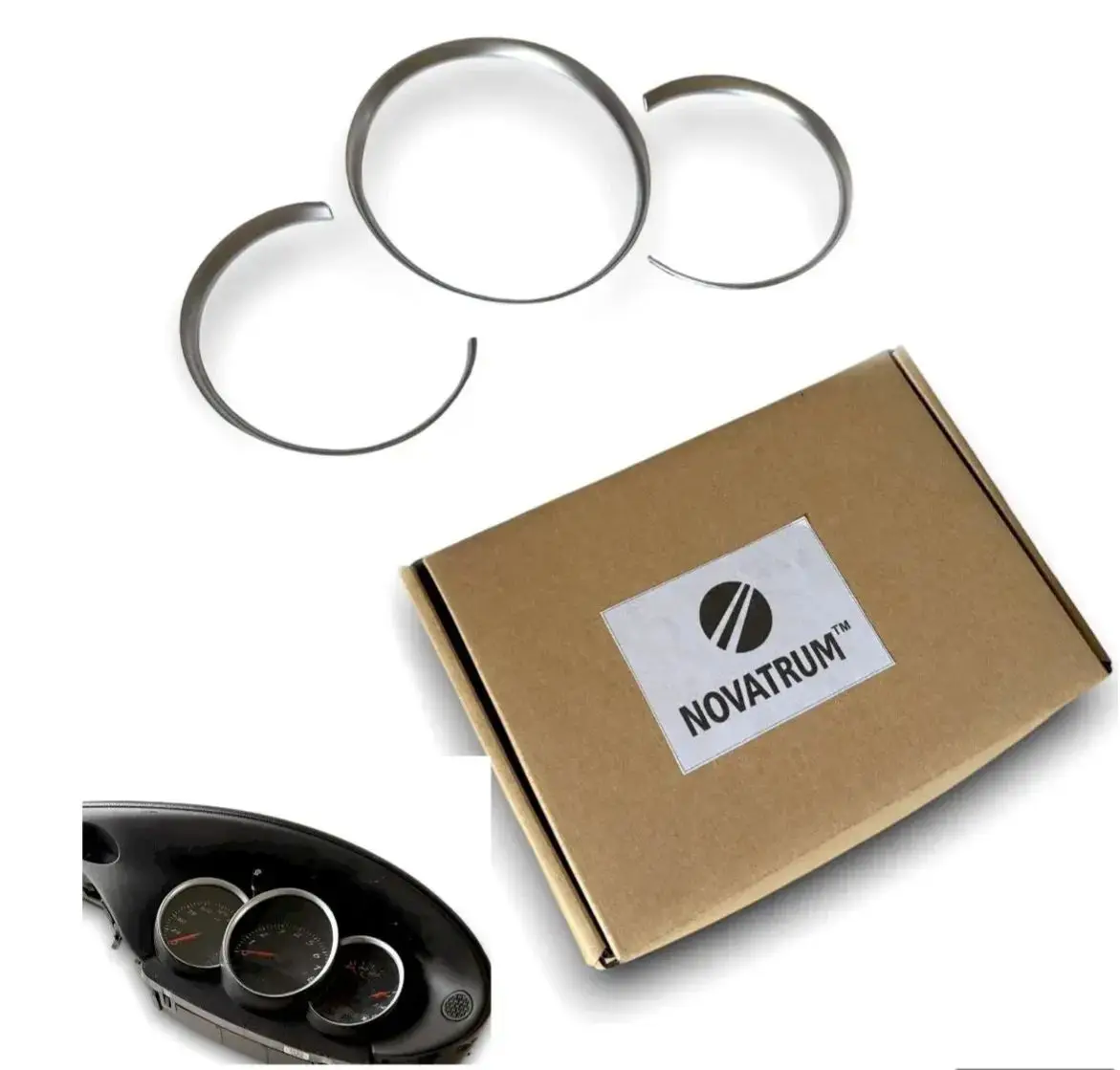 

Matt Chrome Dashboard Dial Gauge Rings Bezel Trim FOR Porsche 986 Boxster