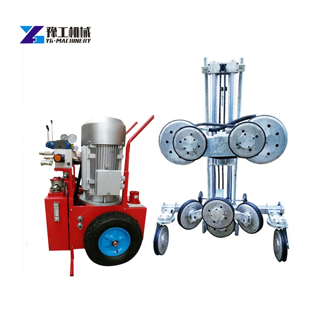Hydraulic Granite Bridge Wire Rope Saw Cutting Machine Hydraulic Diamond Wire Saw Machine Sawing for Industrial Demolition Work