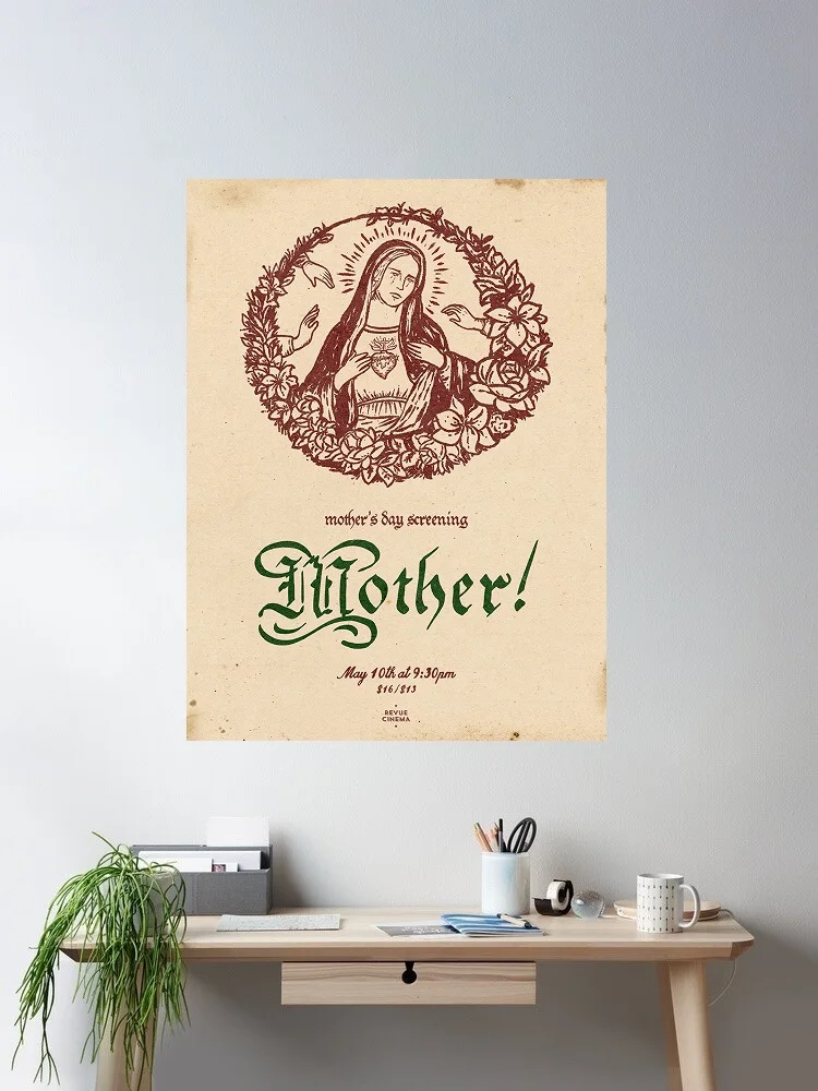 MOTHER! Movie Print Art Canvas Poster, For Living Room Decor Home Wall Picture