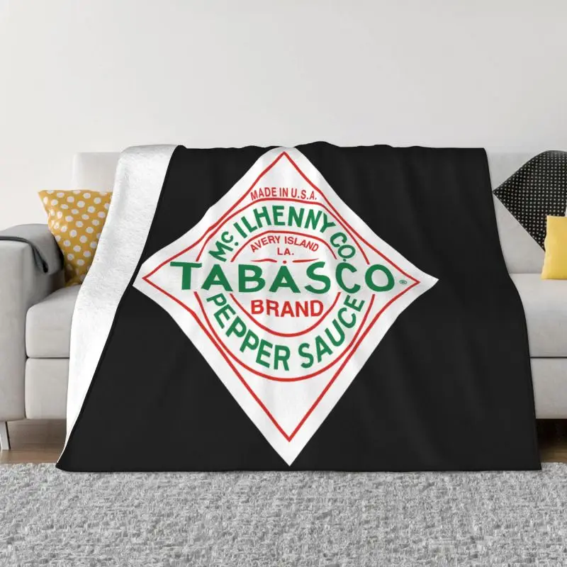 Tomato Cartoon Tabasco Sauce Pepper Blanket Velvet On Couch Dual Purpose Skin Friendly Family Expenses