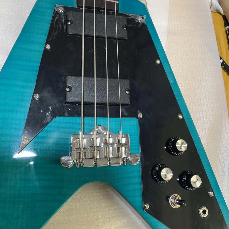 Customized 4-series electric guitar, rosewood fingerboard, star and moon inlay