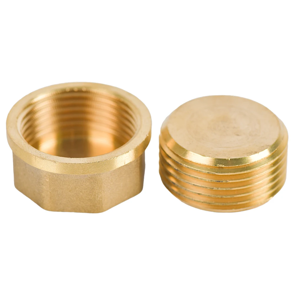 

1/8" 1/4" 3/8" 1/2" 3/4"BSP Female Thread Brass Pipe Hex Head Brass End Cap Plug Fitting Coupler Connector Adapter 1Pc