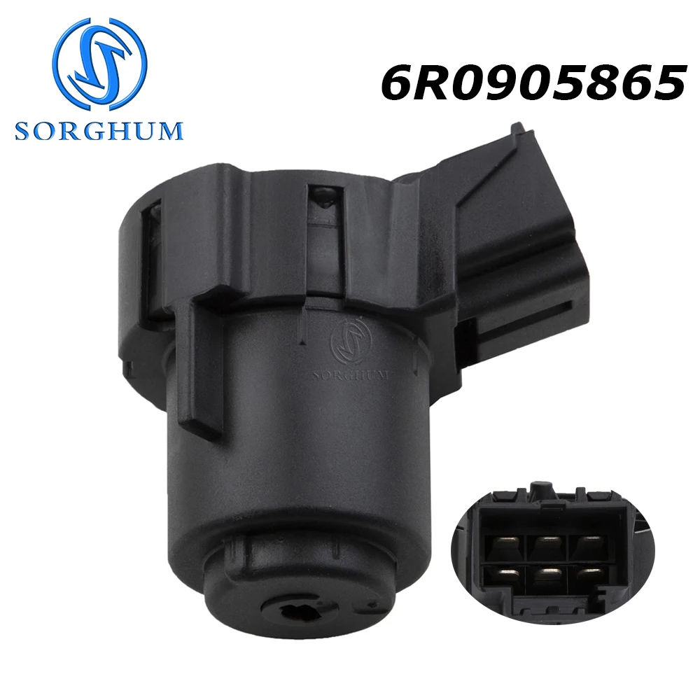 

SORGHUM 6R0905865 Ignition Switch Starter Steering Lock For VW Polo Amarok Transporter Skoda Fabia Citigo Seat Ibiza Arosa Mii