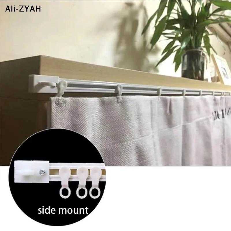 【R1a】Self Adhesive Curtain Sliding Track Without Punching Nano Silent Track Top Mounted SideMounted Home Window Decor Accessorie view 5