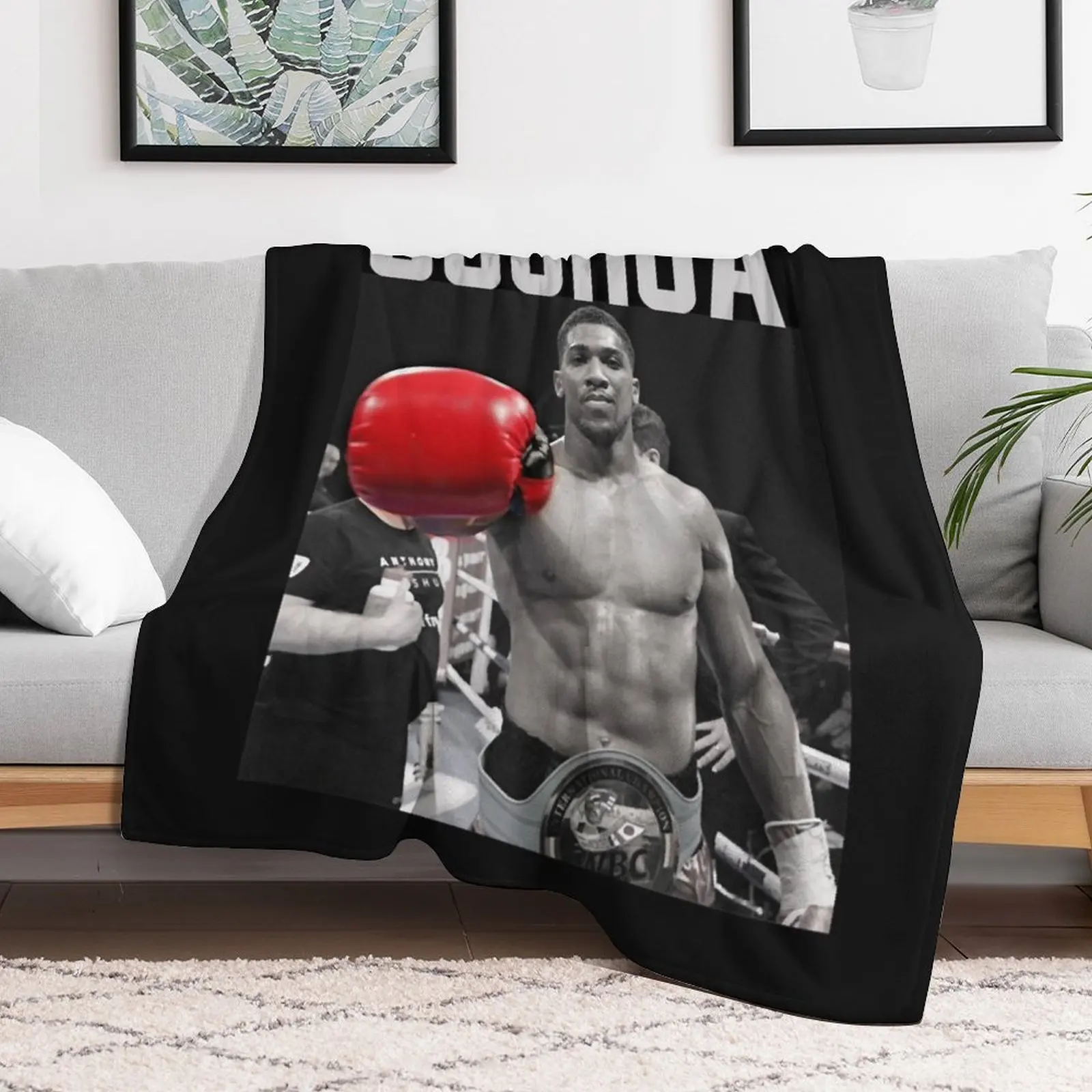 Anthony Joshua Classic T-Shirt.png Throw Blanket Cozy Sofa Blanket for TV Watching Napping