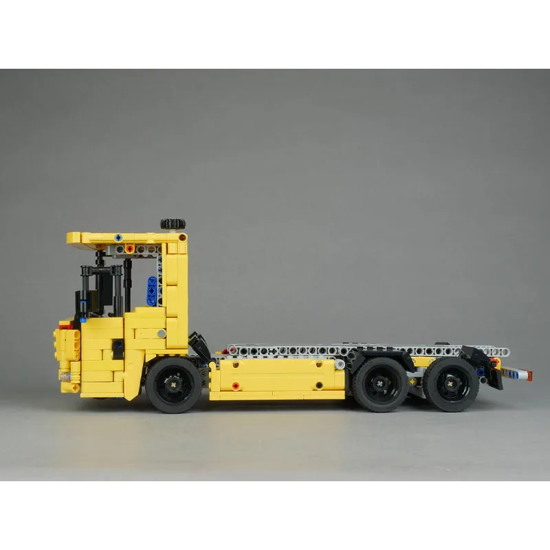 MOC-228292 Nuovo modello di blocco di costruzione per camion con rimorchio a pianale per trasporto merci · Regalo di compleanno per bambini da 1057 parti