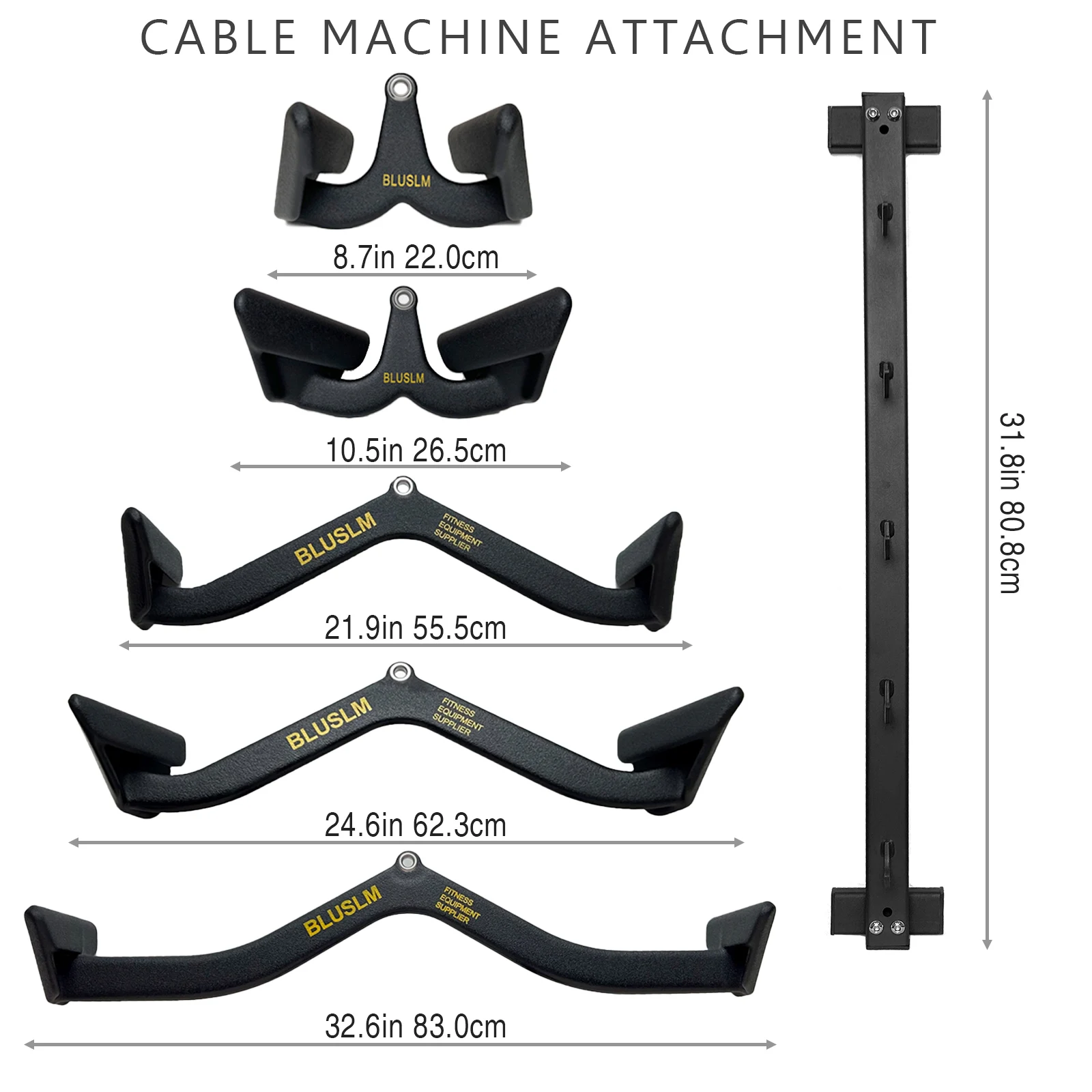 Accesorio de fila de barra en T con barra de tracción Lat, accesorios para tirar hacia abajo de tríceps con barra en V, barra de entrenamiento de fuerza trasera para ejercicio de gimnasio en casa C