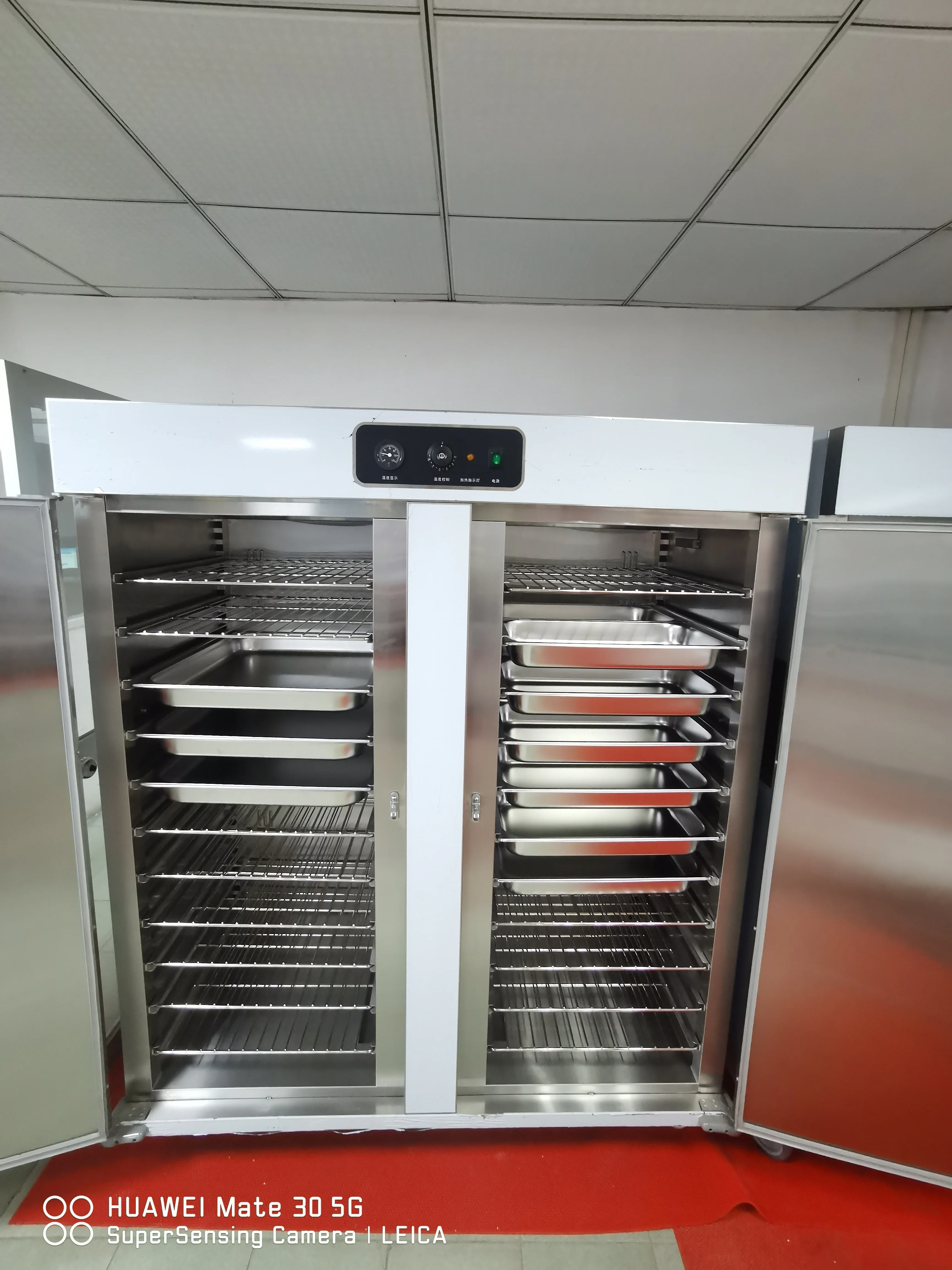 Heated Holding Cabinet Trolley Mobile Food Warmer Banquet Cart