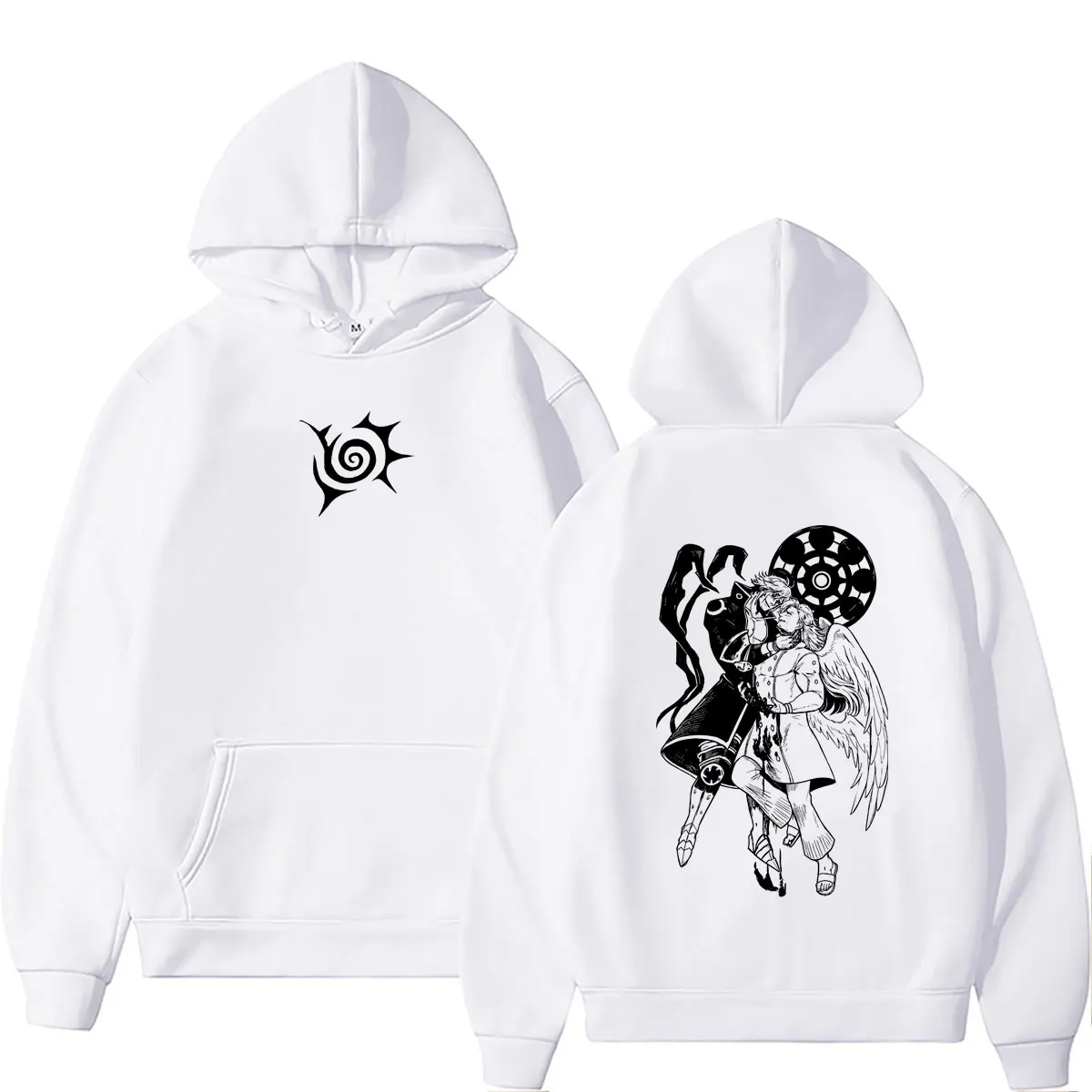 Anime The Seven Deadly Sins Mael Double Sided Print Hoodie Men Women Manga Harajuku Oversized Streetwear Male Casual Sweatshirt