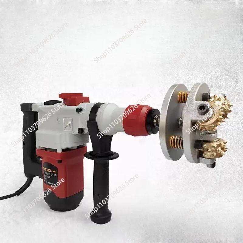 Electric chiseling machine, concrete construction site, bridge deck, lychee alloy flower hammer chiseled head