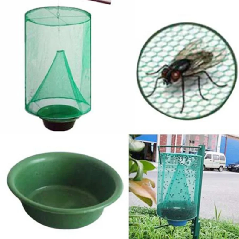 

Pest Control Reusable Foldable Hanging Fly Trap Catcher Insect Bug Cage Mesh Net Trap Catching Mosquito For Ranch Farm Garden