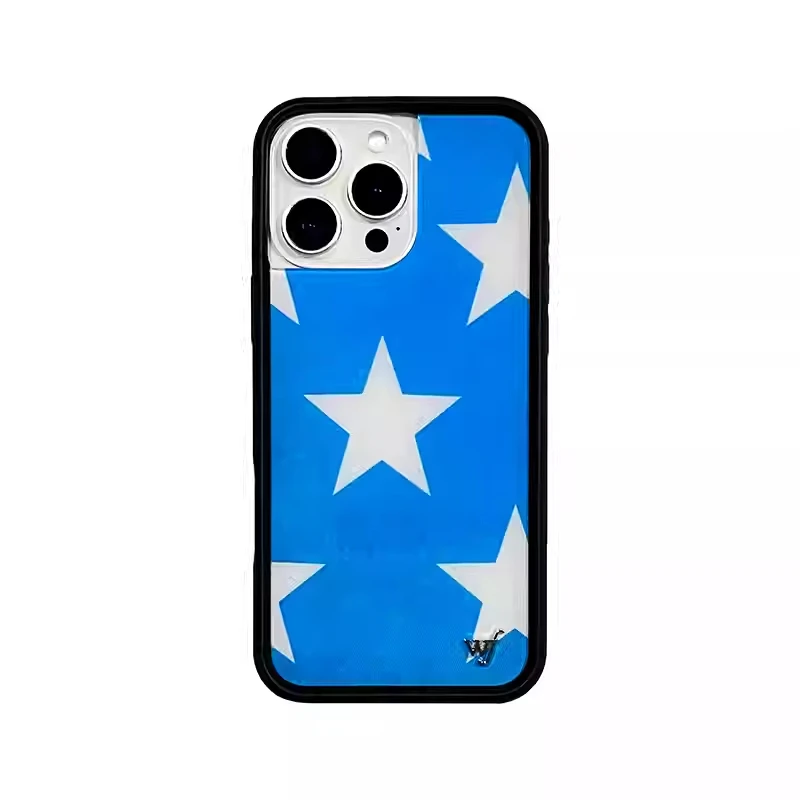 Wildflower 3d Roze Bloemen Telefoonhoesje Voor Iphone 16 15 14 13 12 Pro Max Plus 16pro 15pro Wf Schattig Meisje Cartoon Cover Geometrie